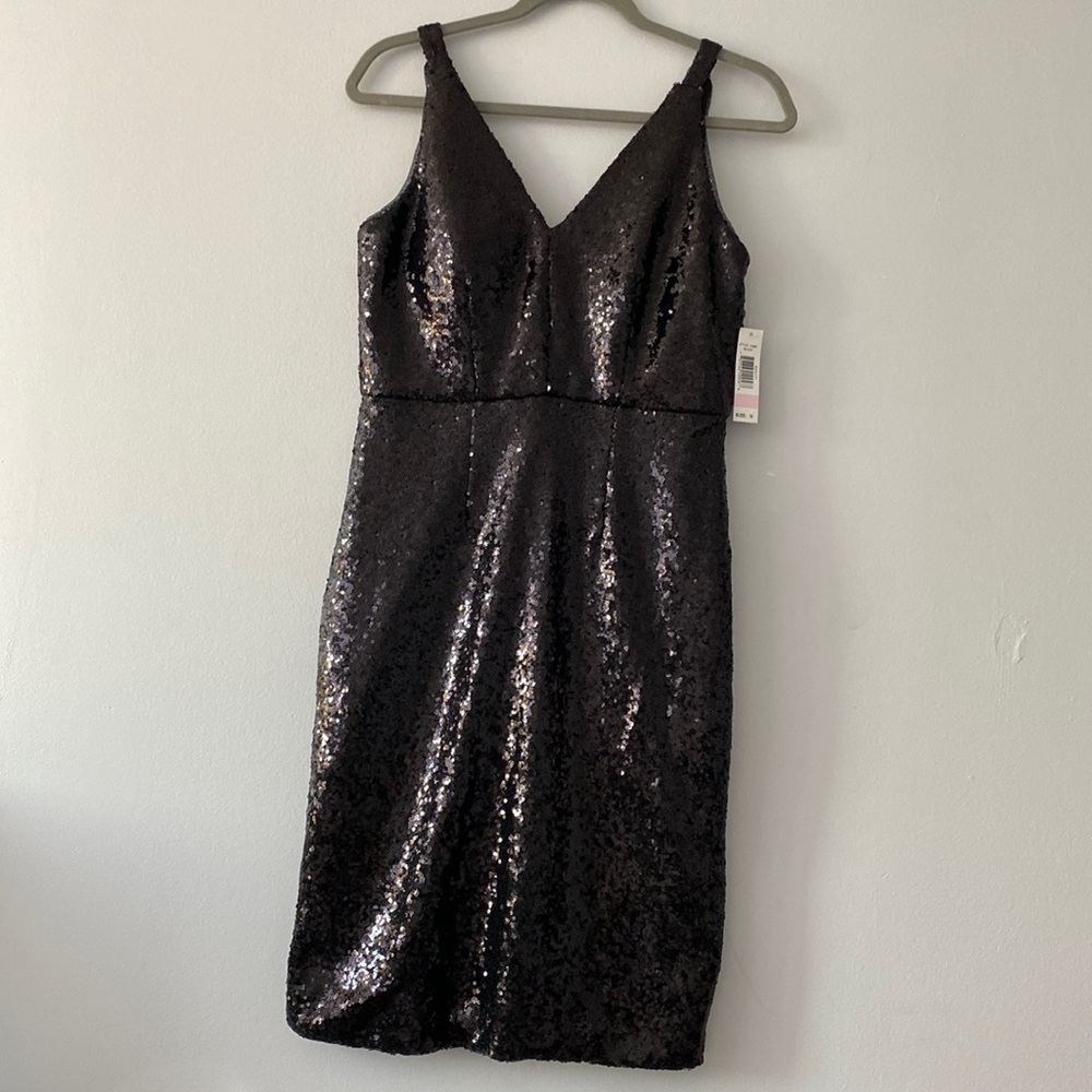 NWT Nightway black sequin dress size 10